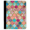 Glitter Moroccan Watercolor Padfolio Clipboards - Large - FRONT