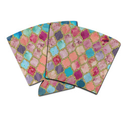 Glitter Moroccan Watercolor Party Cup Sleeve