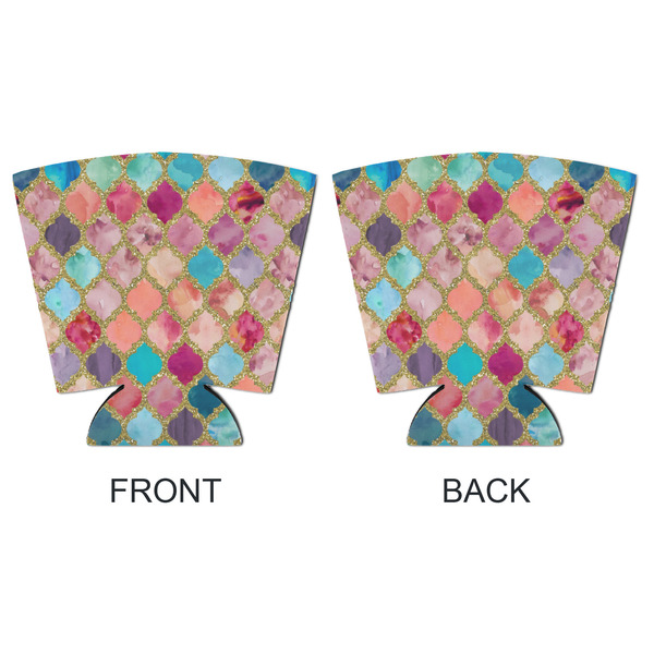 Glitter Moroccan Watercolor Party Cup Sleeves - with bottom - APPROVAL