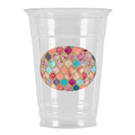 Glitter Moroccan Watercolor Party Cups - 16oz