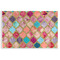 Glitter Moroccan Watercolor Disposable Paper Placemat - Front View