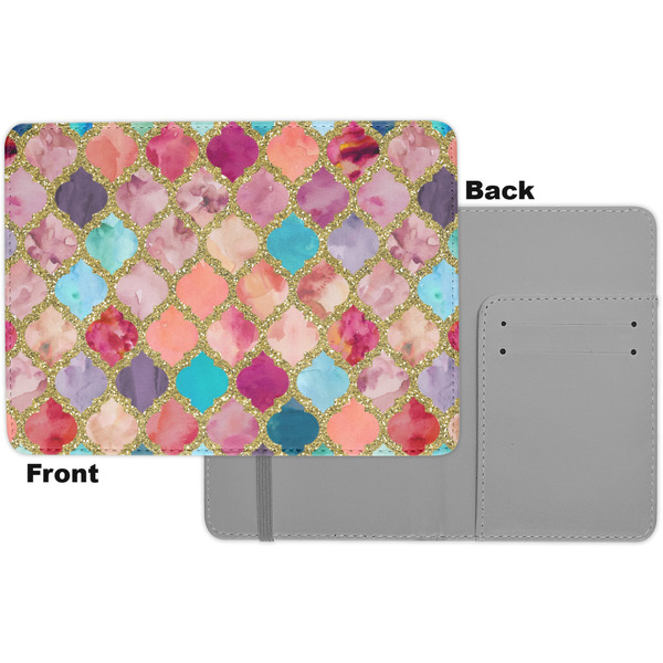 Glitter Moroccan Watercolor Passport Holder - Apvl