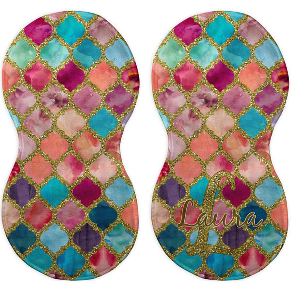 Glitter Moroccan Watercolor Peanut Shaped Burps - Approval