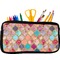 Glitter Moroccan Watercolor Neoprene Pencil Case - Small
