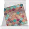 Glitter Moroccan Watercolor Minky Blanket - 40"x30" - Single Sided