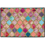 Glitter Moroccan Watercolor Door Mat - 36"x24"