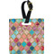 Glitter Moroccan Watercolor Personalized Square Luggage Tag