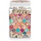 Glitter Moroccan Watercolor Dog Treat Jar