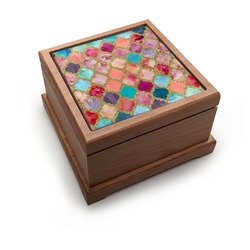 Glitter Moroccan Watercolor Pet Urn