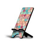 Glitter Moroccan Watercolor Cell Phone Stand (Small)
