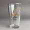 Glitter Moroccan Watercolor Pint Glass - Two Content - Front/Main