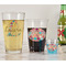 Glitter Moroccan Watercolor Pint Glass - Two Content - In Context