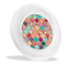 Glitter Moroccan Watercolor Plastic Party Dinner Plates - 10"
