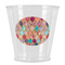 Glitter Moroccan Watercolor Plastic Shot Glass