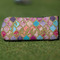 Glitter Moroccan Watercolor Putter Cover - Front