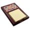 Glitter Moroccan Watercolor Red Mahogany Sticky Note Holder - Angle