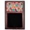 Glitter Moroccan Watercolor Red Mahogany Sticky Note Holder - Flat