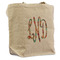 Glitter Moroccan Watercolor Reusable Cotton Grocery Bag - Front View