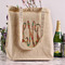 Glitter Moroccan Watercolor Reusable Cotton Grocery Bag - In Context