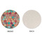 Glitter Moroccan Watercolor Round Linen Placemats - APPROVAL (single sided)