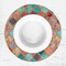 Glitter Moroccan Watercolor Round Linen Placemats - LIFESTYLE (single)
