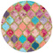 Glitter Moroccan Watercolor Round Mousepad - APPROVAL