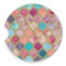 Glitter Moroccan Watercolor Sandstone Car Coaster - Single