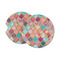 Glitter Moroccan Watercolor Sandstone Car Coasters - Set of 2