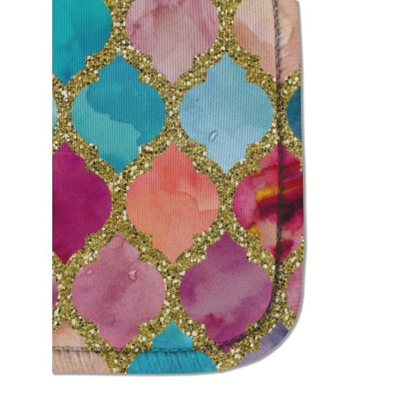 Glitter Moroccan Watercolor Sanitizer Holder Keychain - Detail