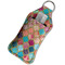Glitter Moroccan Watercolor Sanitizer Holder Keychain - Large in Case