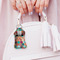 Glitter Moroccan Watercolor Sanitizer Holder Keychain - Small (LIFESTYLE)