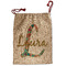 Glitter Moroccan Watercolor Santa Sack - Front