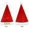 Glitter Moroccan Watercolor Santa Hats - Front and Back (Single Print) APPROVAL