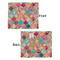 Glitter Moroccan Watercolor Security Blanket - Front & Back View