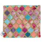 Glitter Moroccan Watercolor Security Blankets - Double Sided