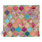 Glitter Moroccan Watercolor Security Blanket - Front View