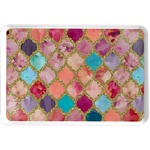 Glitter Moroccan Watercolor Serving Tray