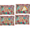 Glitter Moroccan Watercolor Set of Rectangular Appetizer / Dessert Plates