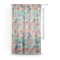 Glitter Moroccan Watercolor Sheer Curtain With Window and Rod