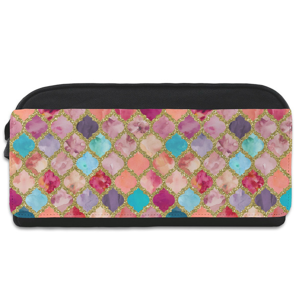 Custom Glitter Moroccan Watercolor Shoe Bag
