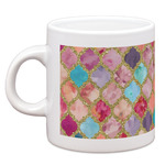 Glitter Moroccan Watercolor Espresso Cup
