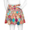 Glitter Moroccan Watercolor Skater Skirt - Back