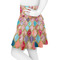 Glitter Moroccan Watercolor Skater Skirt - Side