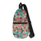 Glitter Moroccan Watercolor Sling Bag - Front View