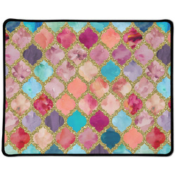 Glitter Moroccan Watercolor Large Gaming Mouse Pad - 12.5" x 10"
