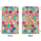 Glitter Moroccan Watercolor Small Laundry Bag - Front & Back View