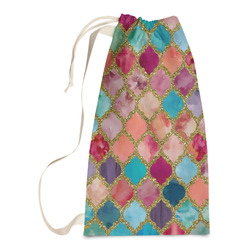 Glitter Moroccan Watercolor Laundry Bags - Small
