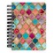 Glitter Moroccan Watercolor Spiral Journal Small - Front View