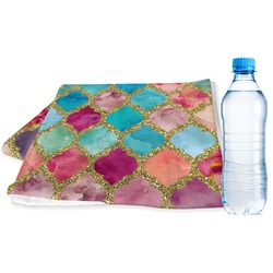 Glitter Moroccan Watercolor Sports & Fitness Towel
