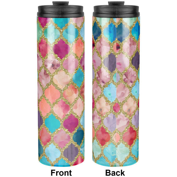 Glitter Moroccan Watercolor Stainless Steel Tumbler 20 Oz - Approval